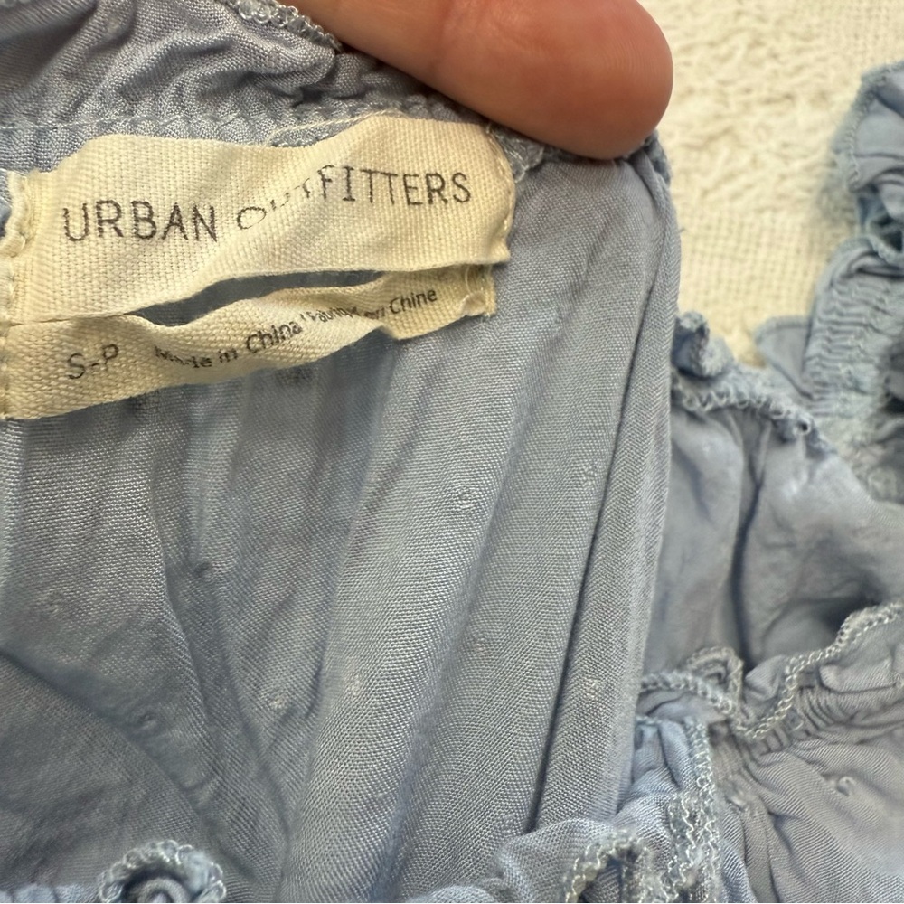 Urban Outfitters “Rosie” Light Blue Romper (S) - Picture 2 of 8